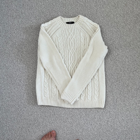 ABLE Claudette Fisherman Sweater - antique white, size S - Picture 6 of 12